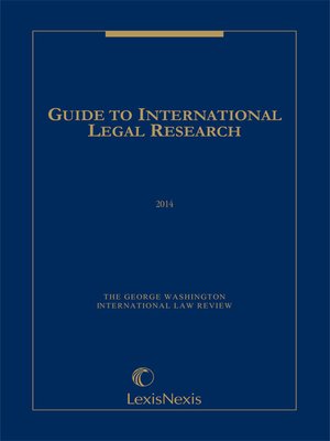 cover image of Guide to International Legal Research